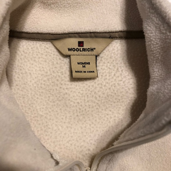 Woolrich Beige Fleece Vest Medium - Picture 3 of 8